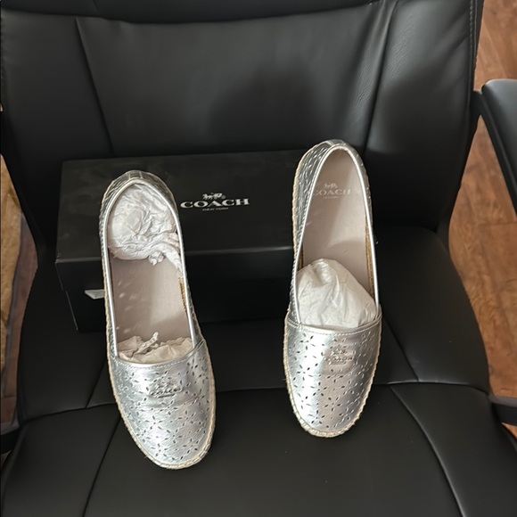 Coach Silver Women's Espadrilles - Picture 1 of 4